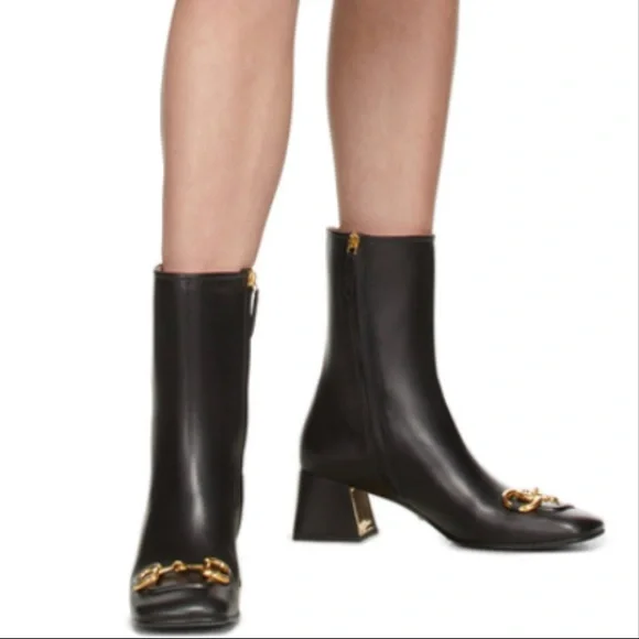 New Gucci mid-heel ankle boot with Horsebit - Picture 4 of 16